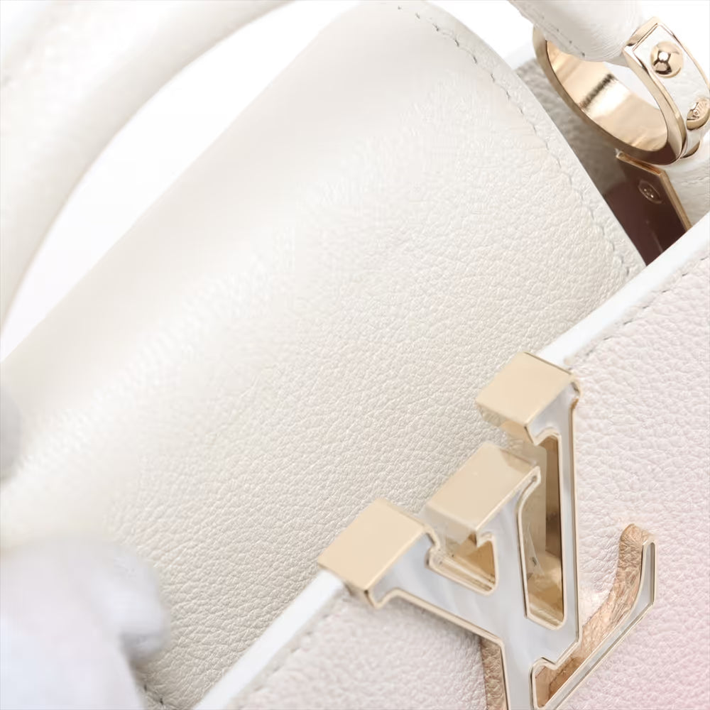 Louis Vuitton Capushell Mini Capucines Pink x White Gradient