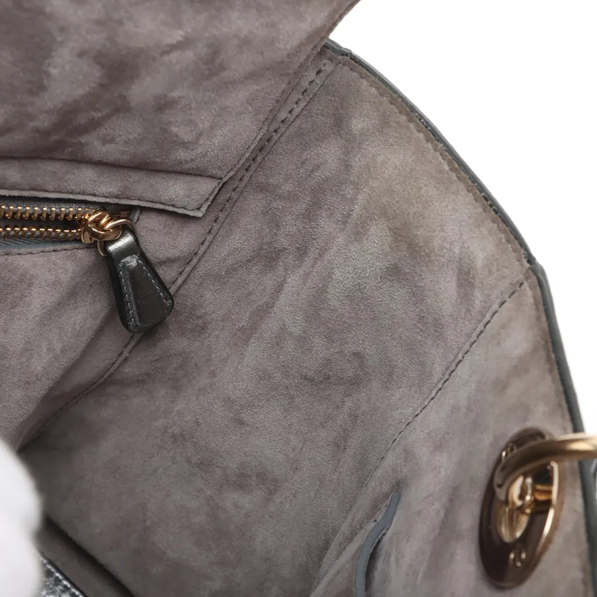Christian Dior Lady Dior Cannage Leather Two-Way Shoulder Silver