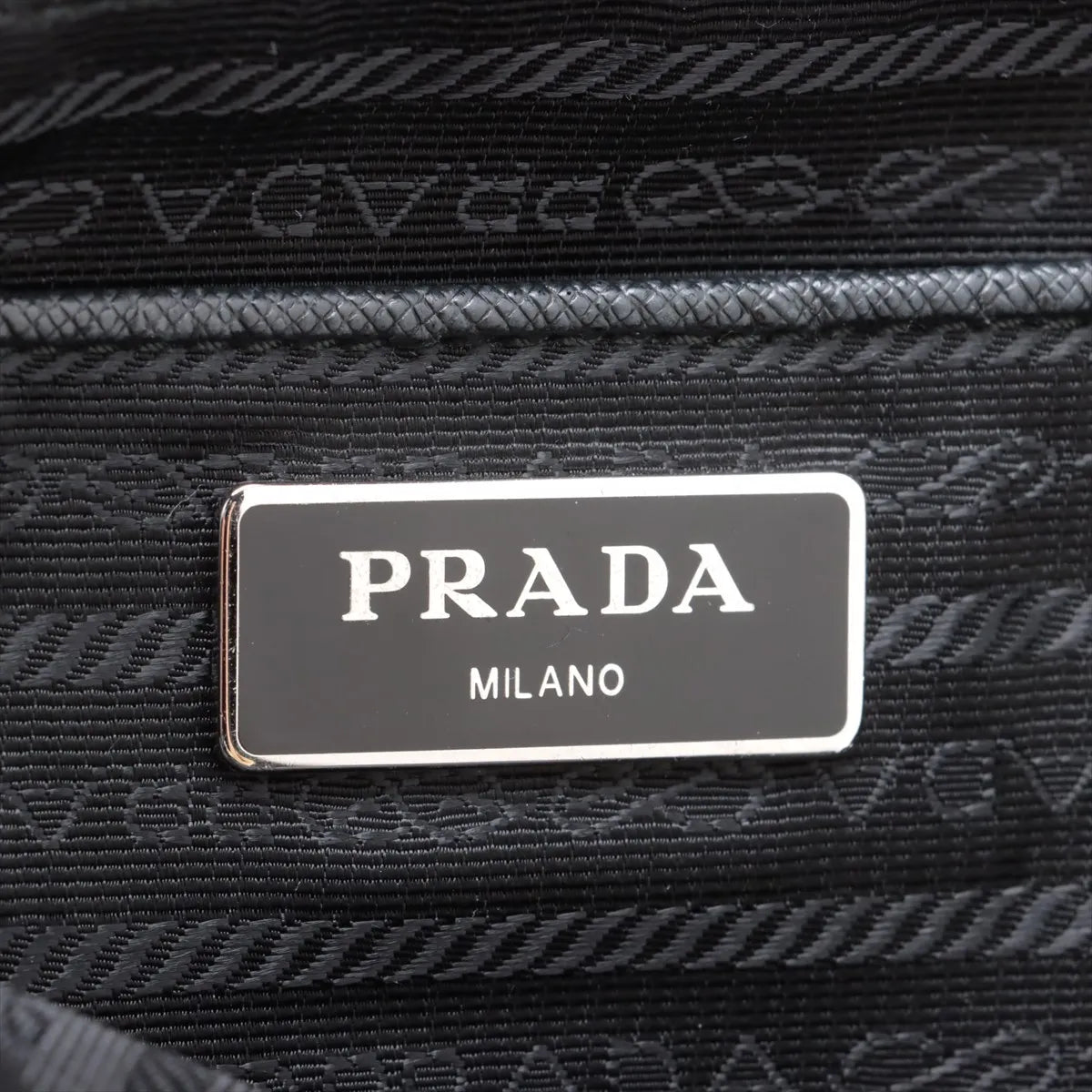 Prada Tessuto Nylon Leather Backpack Black