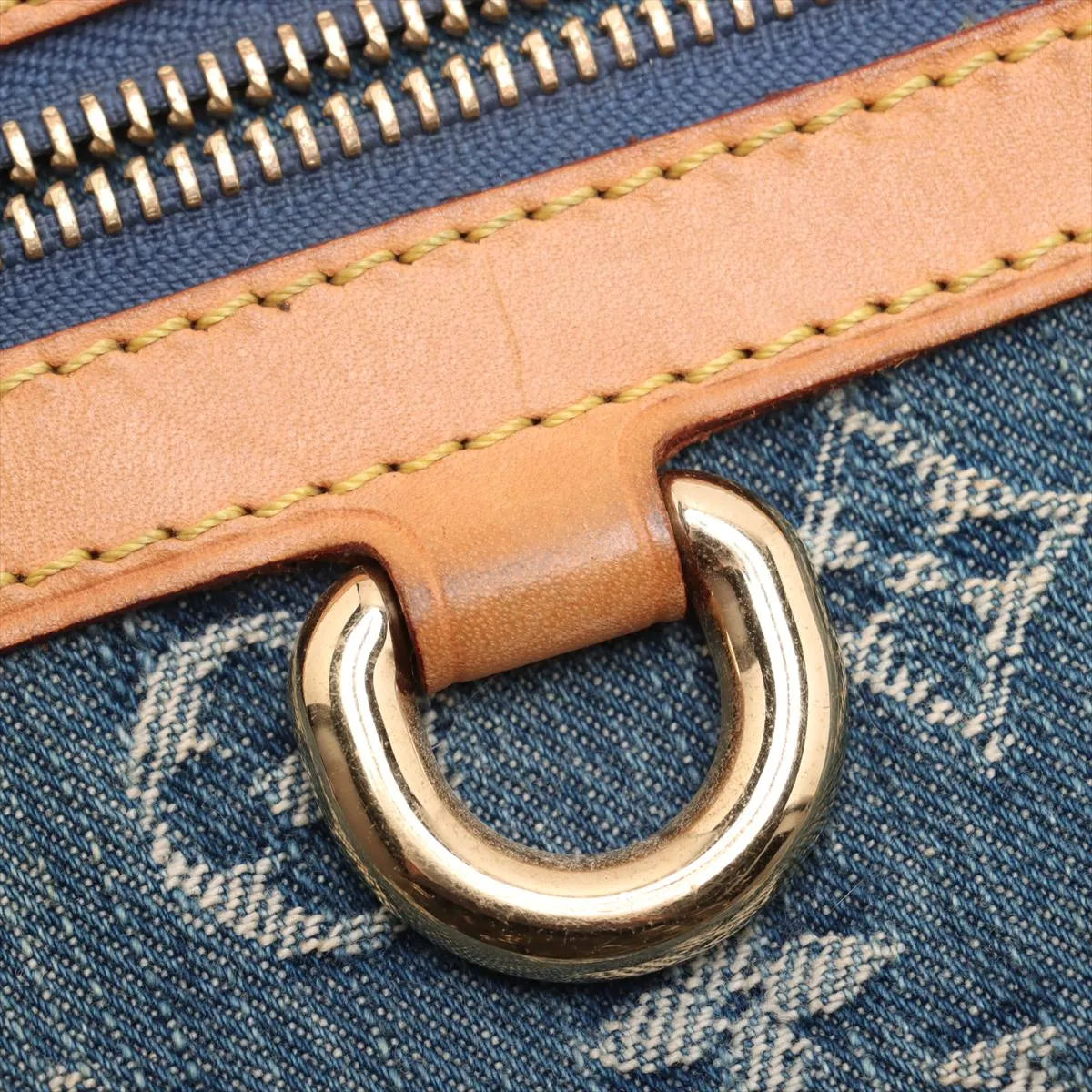 Louis Vuitton Monogram Denim Flat Shopper Blue