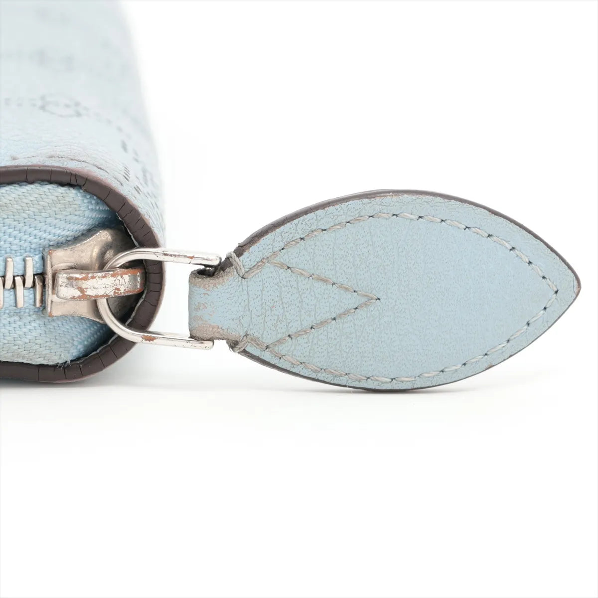 Louis Vuitton Monogram Mahina Zippy Wallet Blue