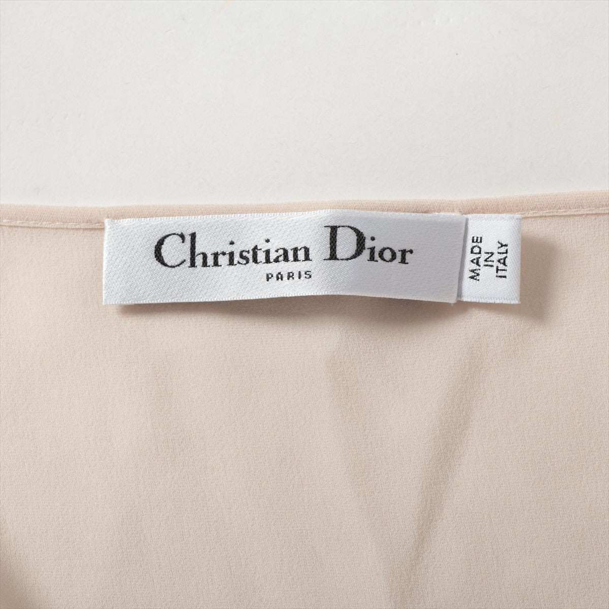 Christian Dior Embroidered and Fully Beaded Long Sleeve Blouse Beige