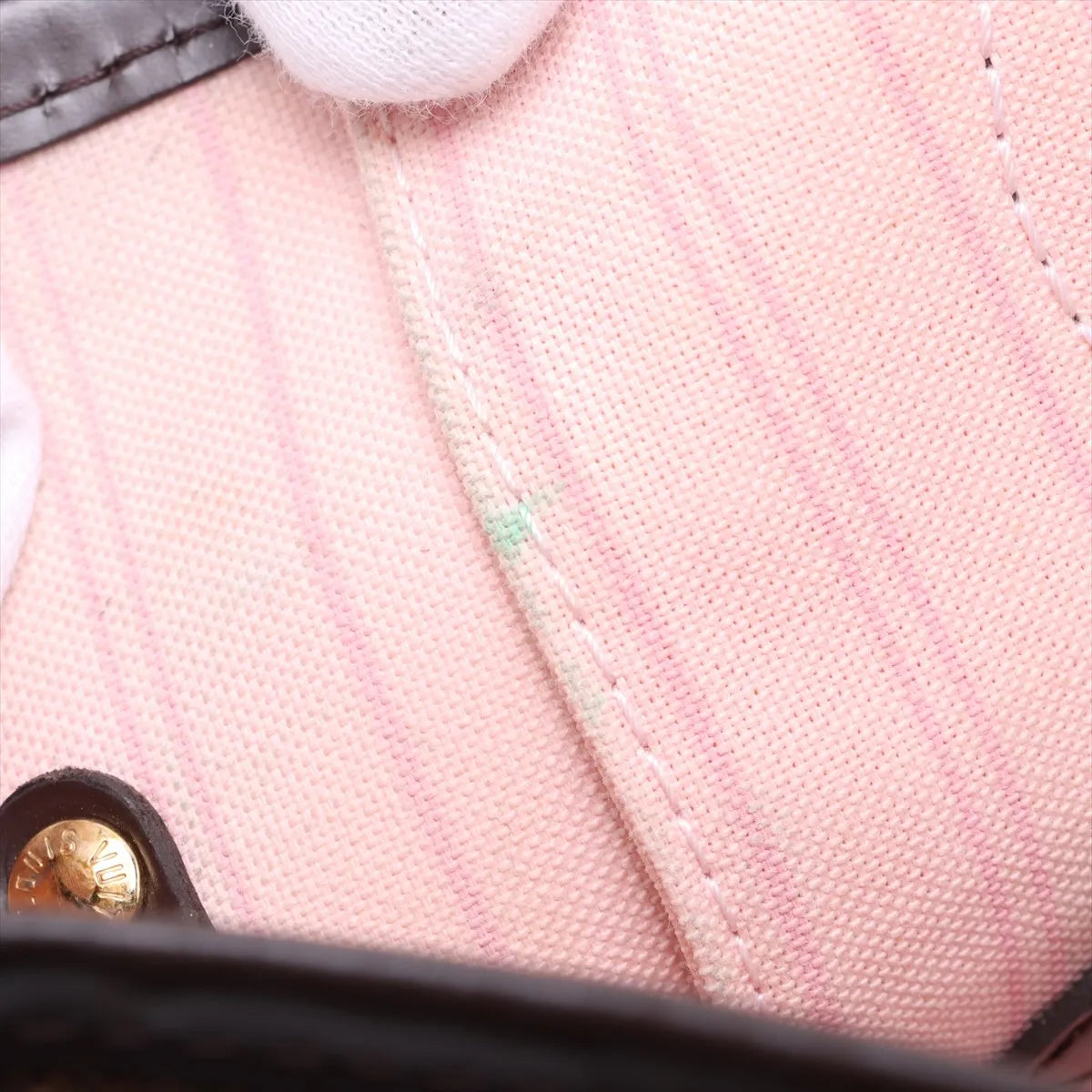 Louis Vuitton Damier Ebene Neverfull MM Rose Ballerine