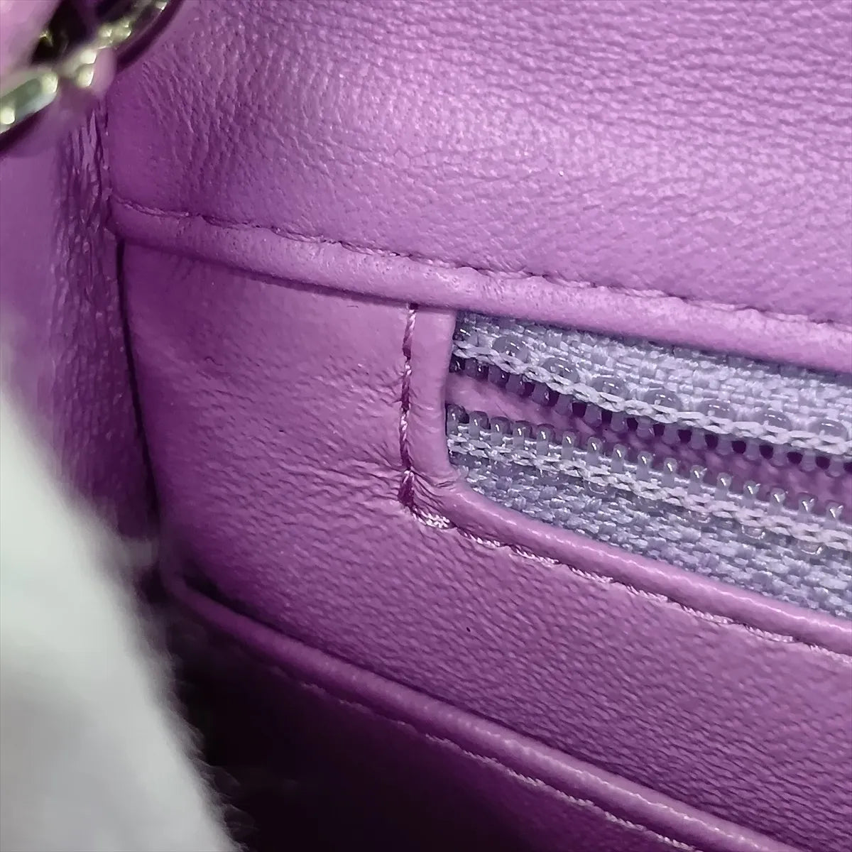 Chanel Mini Matelasse 17 Lambskin Single Flap Single Chain Bag Purple