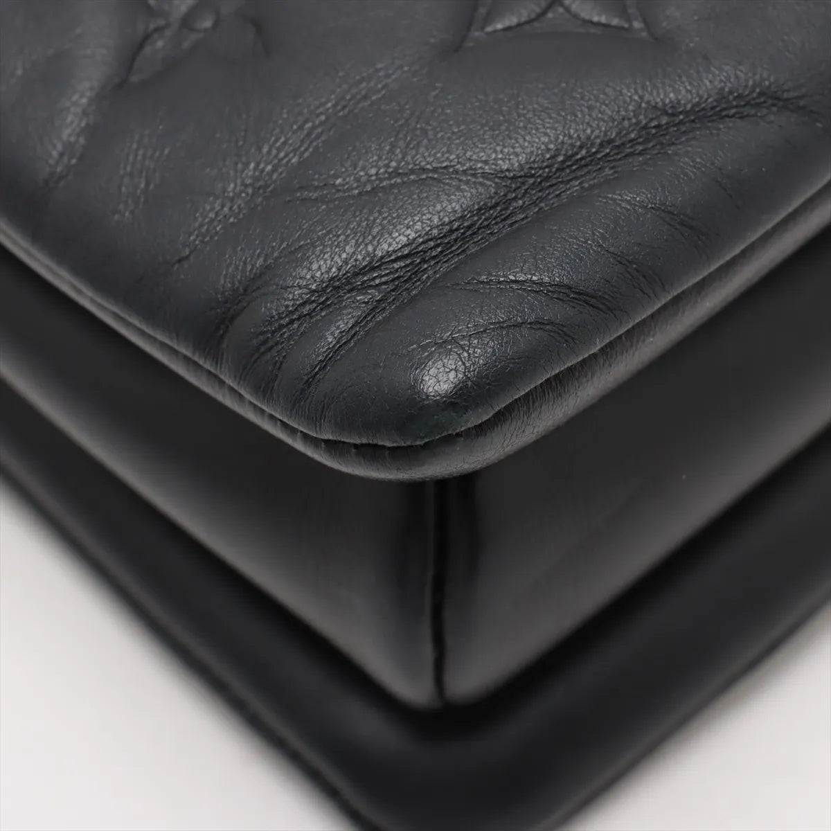 Louis Vuitton Monogram Embossed Coussin PM Black