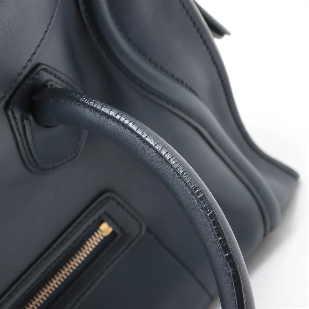 Celine Luggage Phantom Leather Handbag Navy Blue