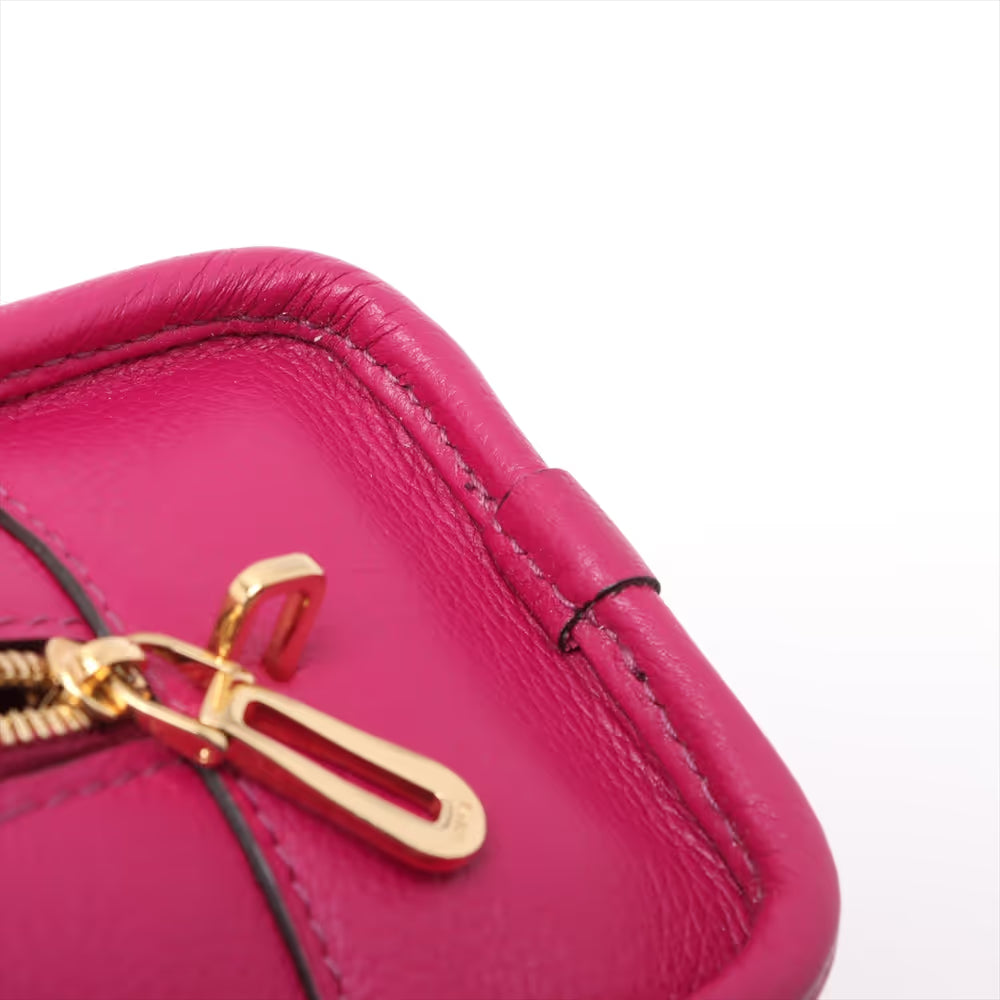 Loewe Amazona 23 Leather Two-Way Handbag Purple