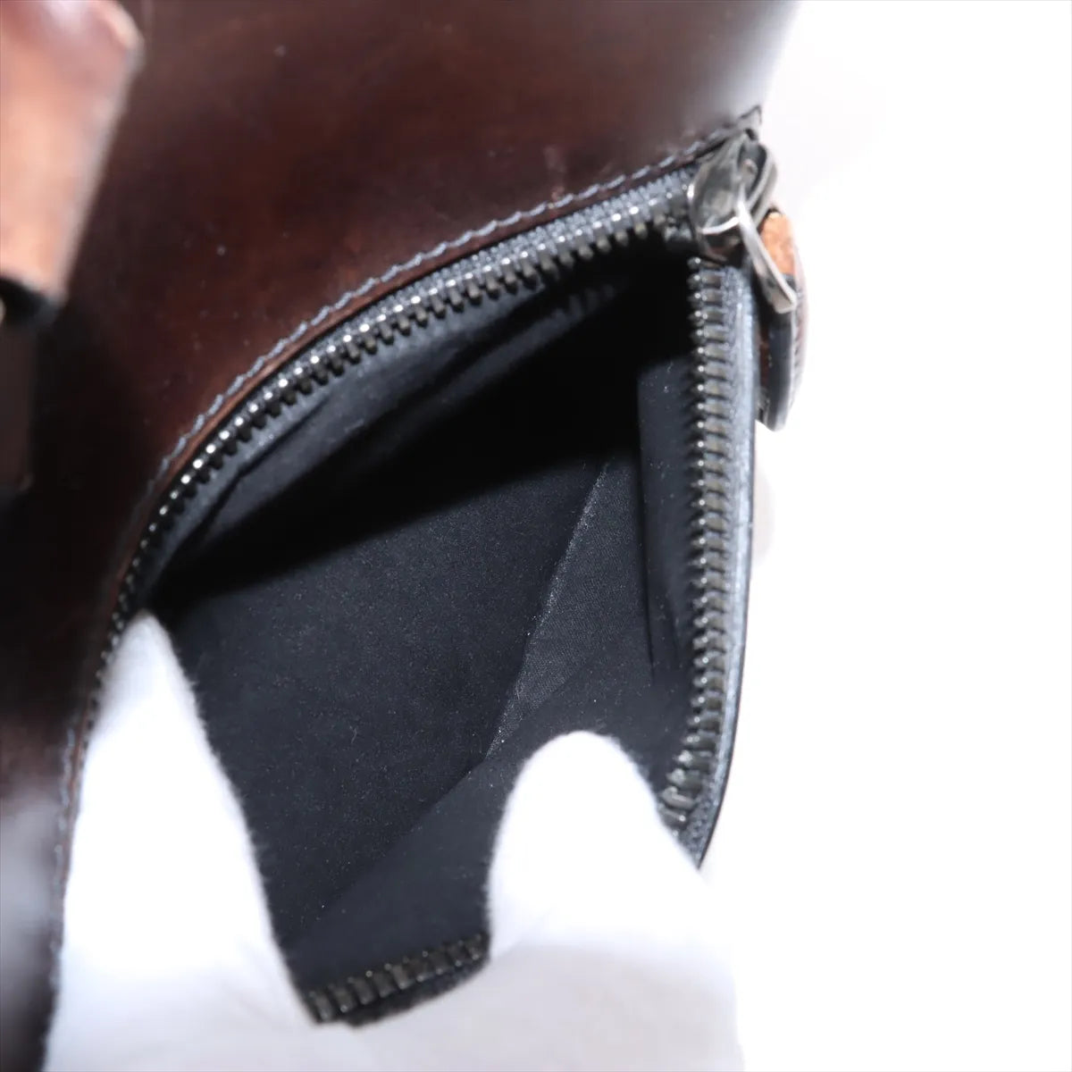 Berluti Calligraphy Leather Business Bag Brown