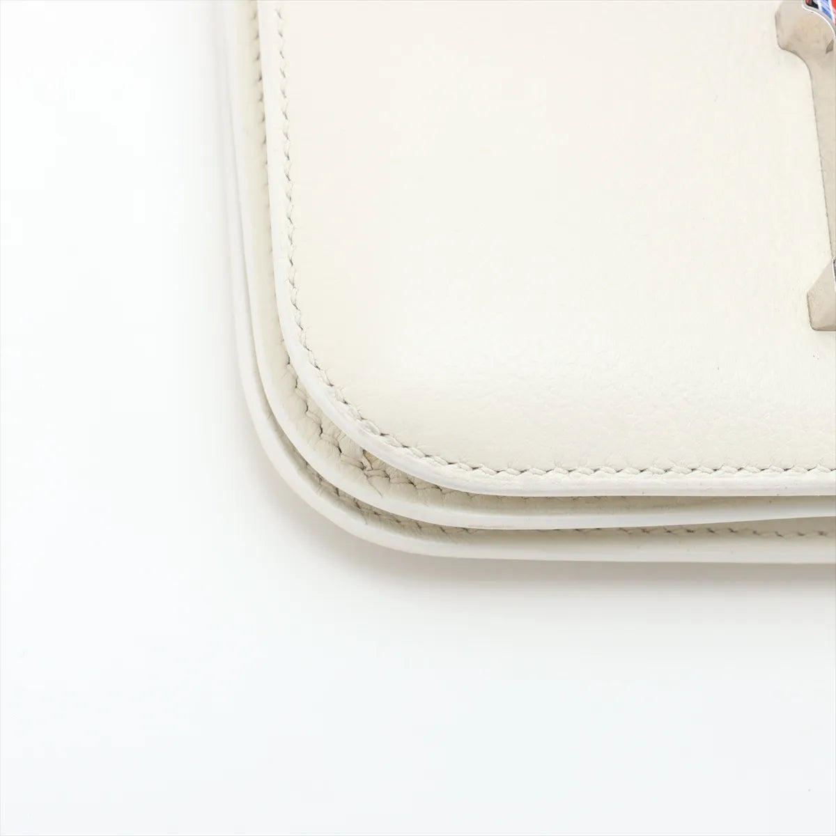 Hermes Constance III Mini 18 Optique Evercolor White