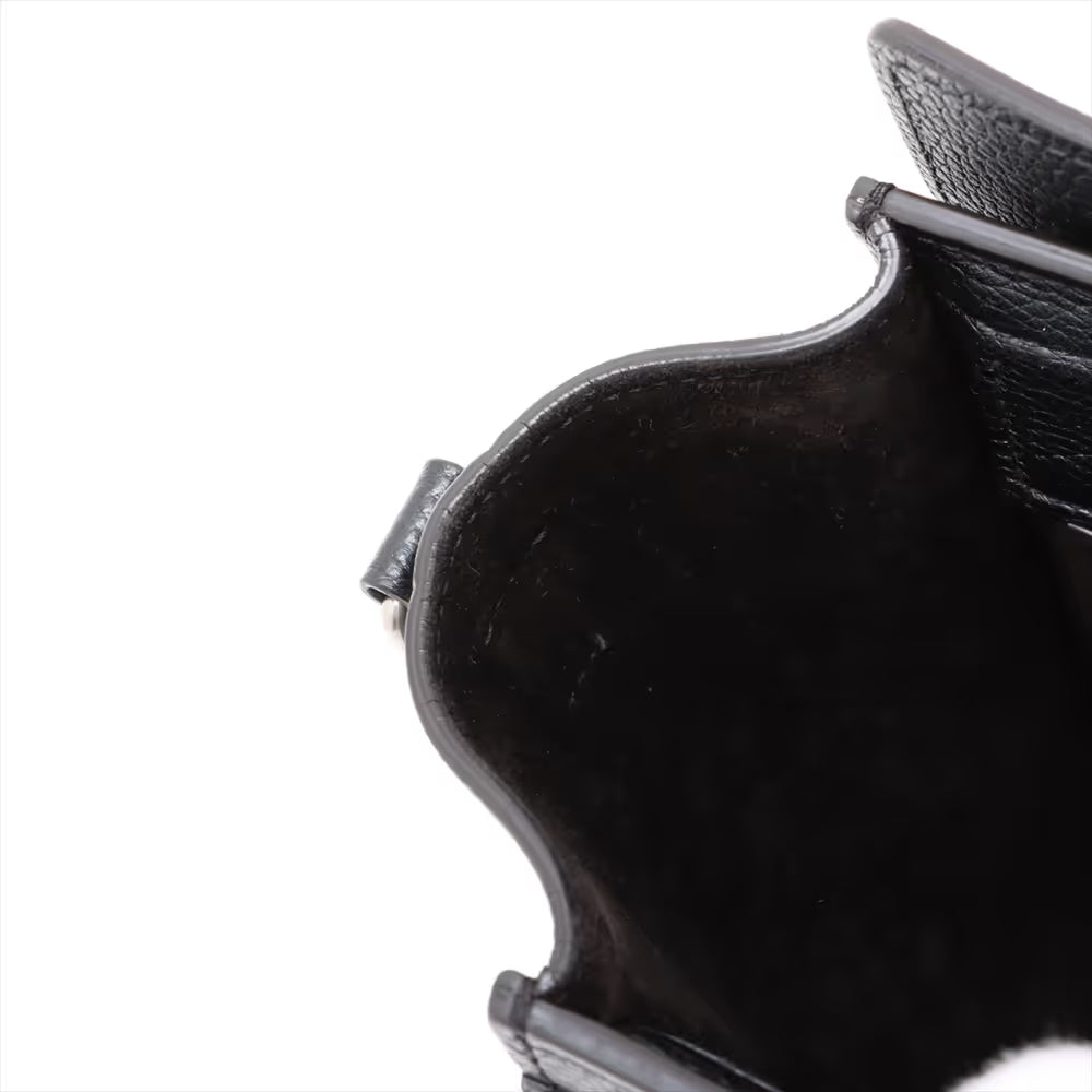 Celine Luggage Nano Shopper Leather Two-Way Handbag Black