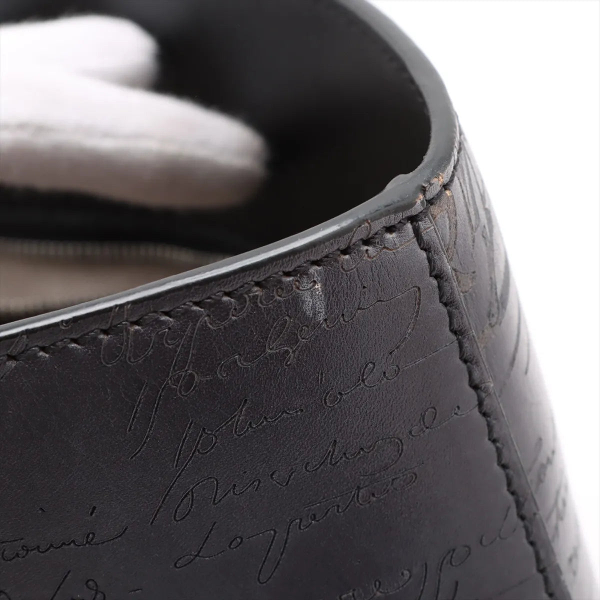 Berluti Calligraphy Toujour Leather Tote Bag Gray