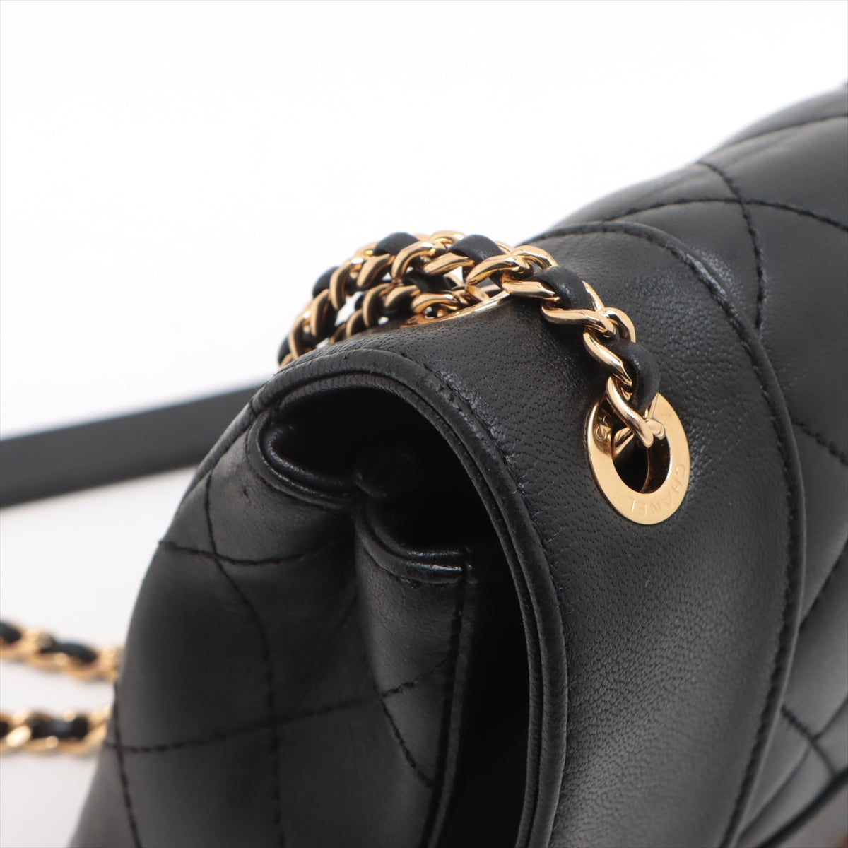 Chanel Mademoiselle CC Logo Matelasse Double Chain Shoulder Bag Black * PREORDER *