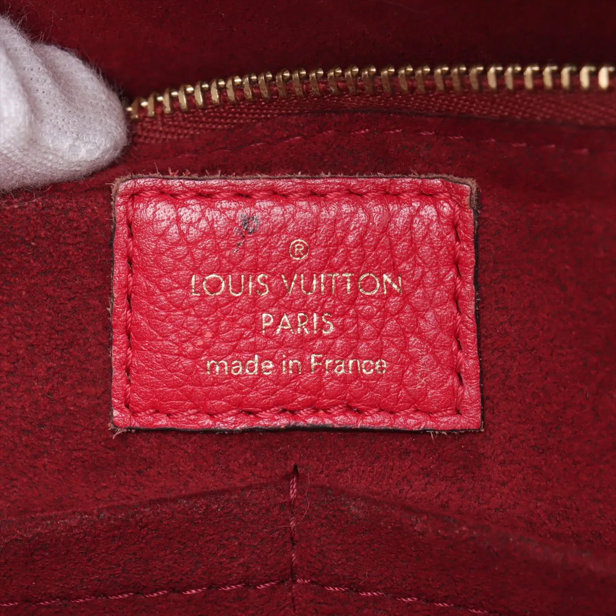 Louis Vuitton Monogram x Leather Kimono PM Brown x Red