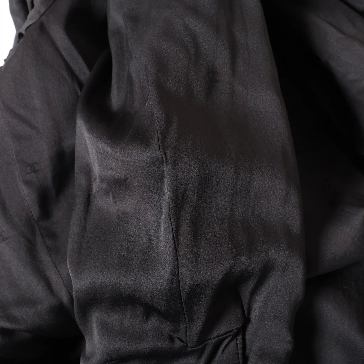 Chanel CC Logo Wool Jacket Coat Black