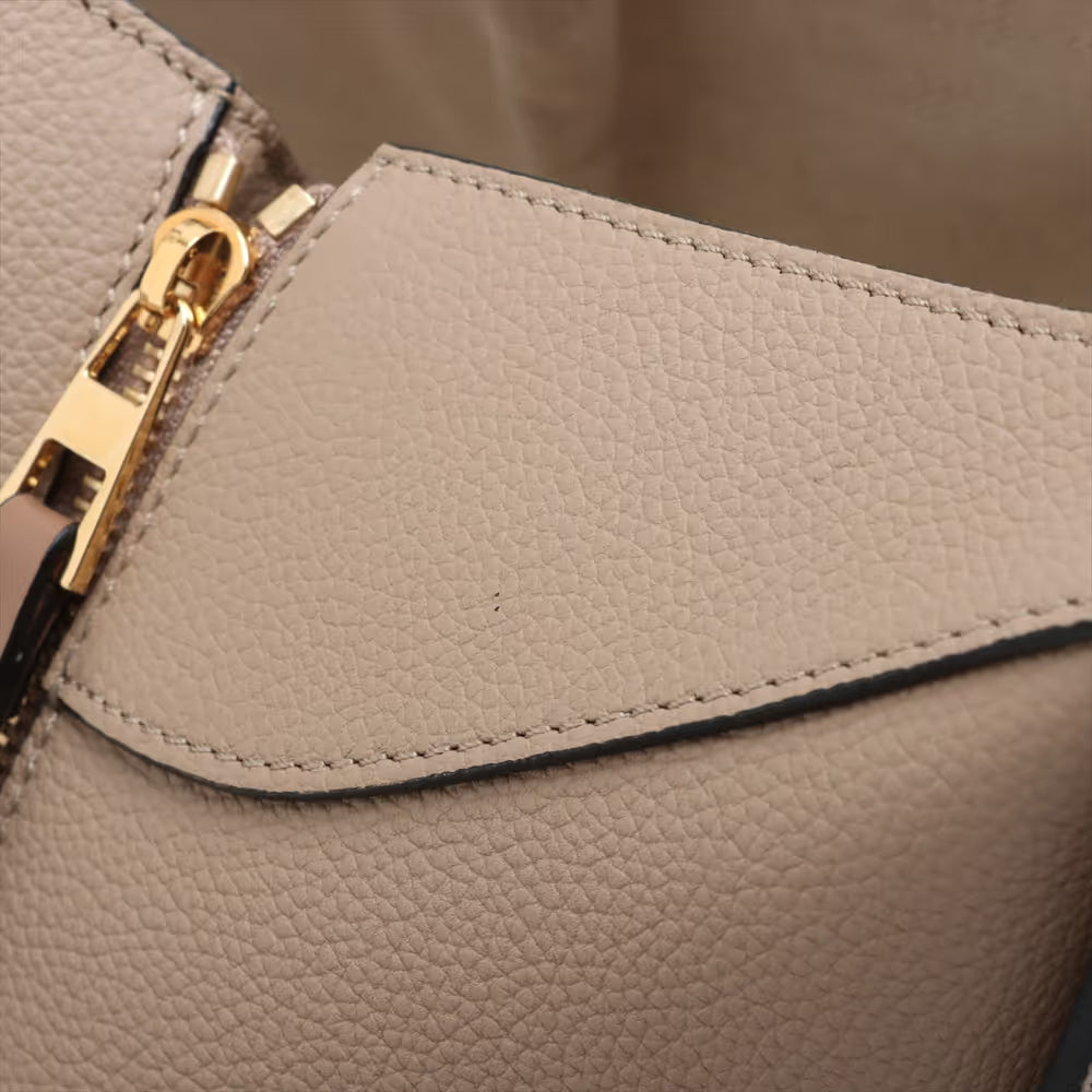 Loewe Hammock Leather Two-Way Handbag Beige