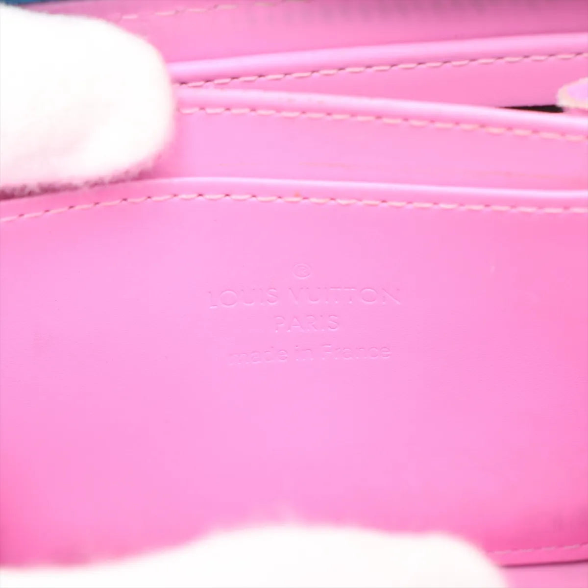 Louis Vuitton Vernis Zippy Coin Purse Baby Blue Neon