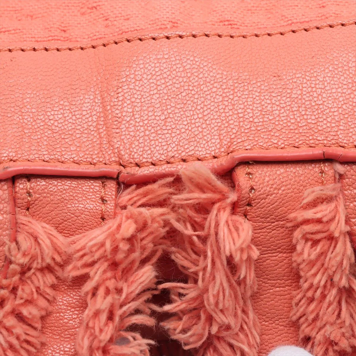 Chanel CC Logo Chain Backpack Orange