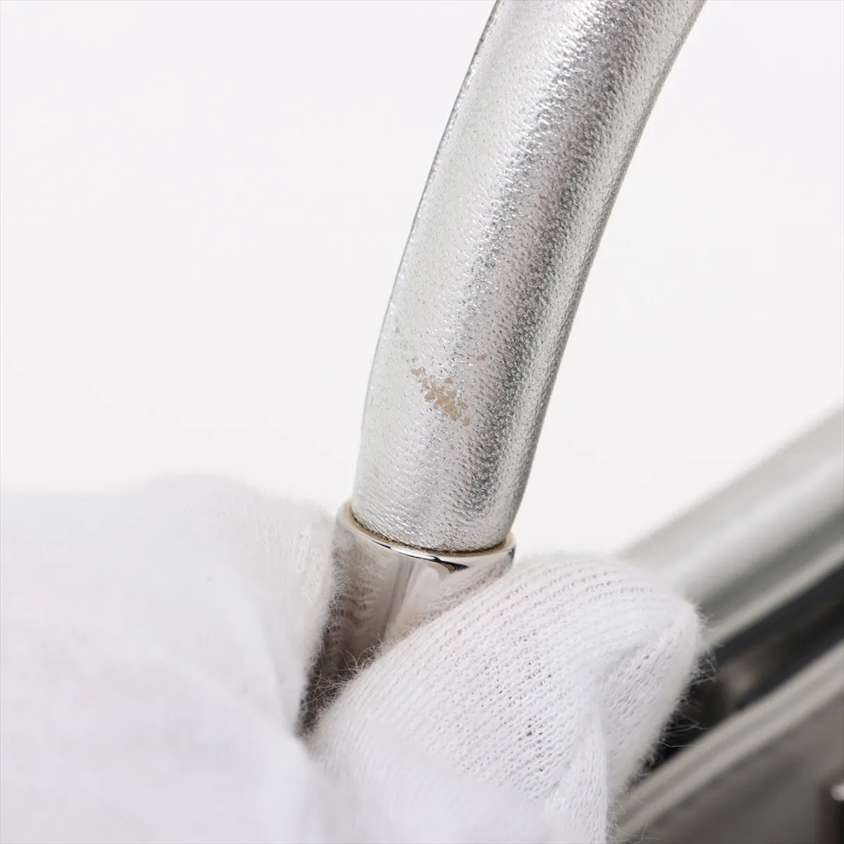 Valentino Garavani Rockstud Two-Way Shoulder Bag Metallic Silver