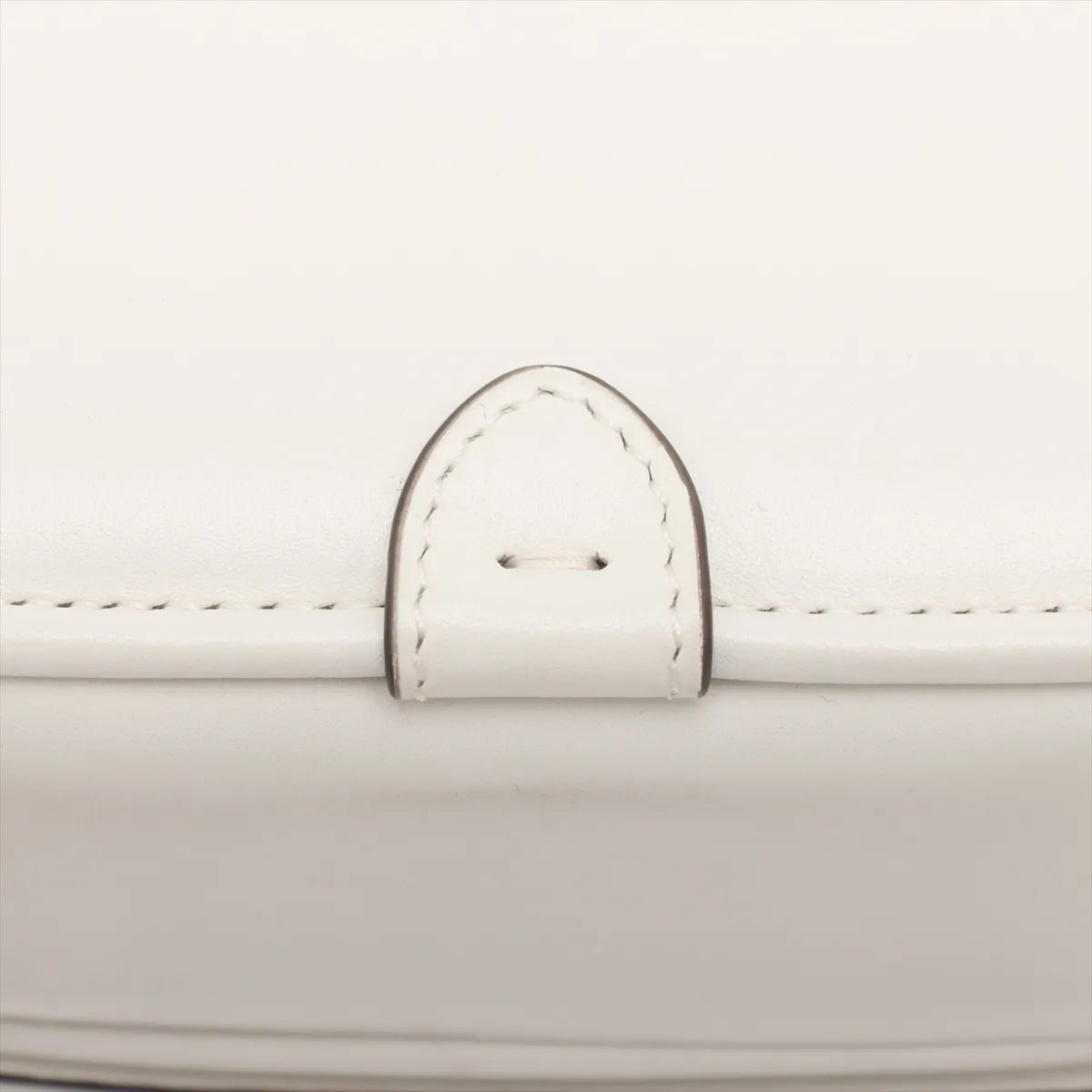 Fendi C'mon Small Leather Shoulder Bag White