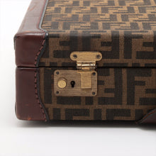 Load image into Gallery viewer, Fendi Zucca Canvas Leather Briefcase Brown