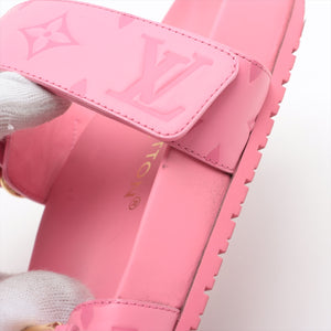 Second Hand Louis Vuitton Bom Dia Flat Comfort Mule Pink