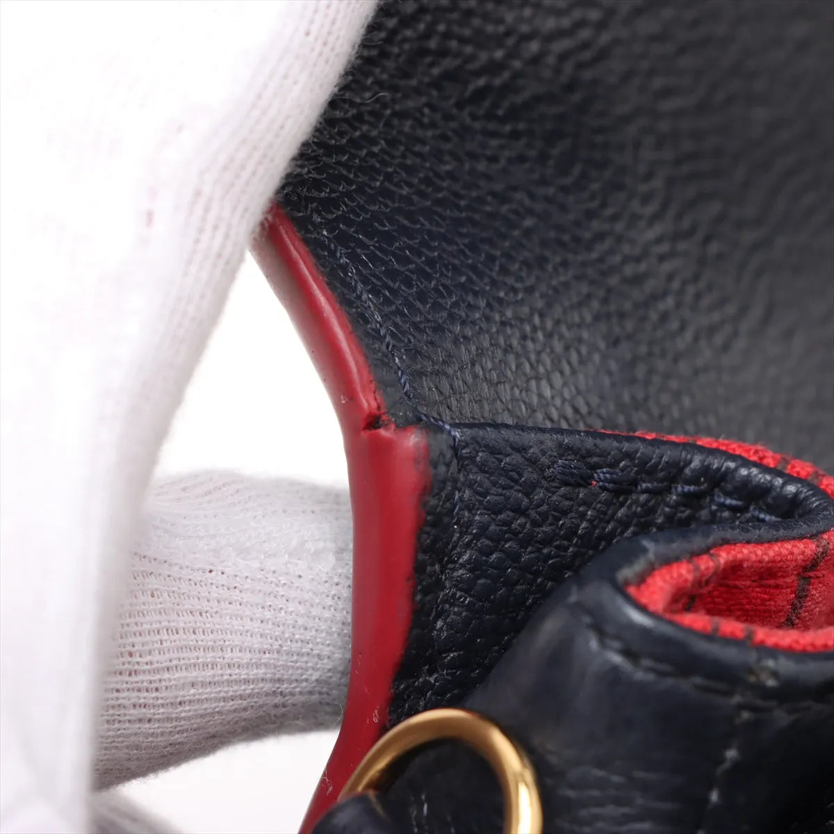 Louis Vuitton Monogram Empreinte Metis MM Marine Rouge