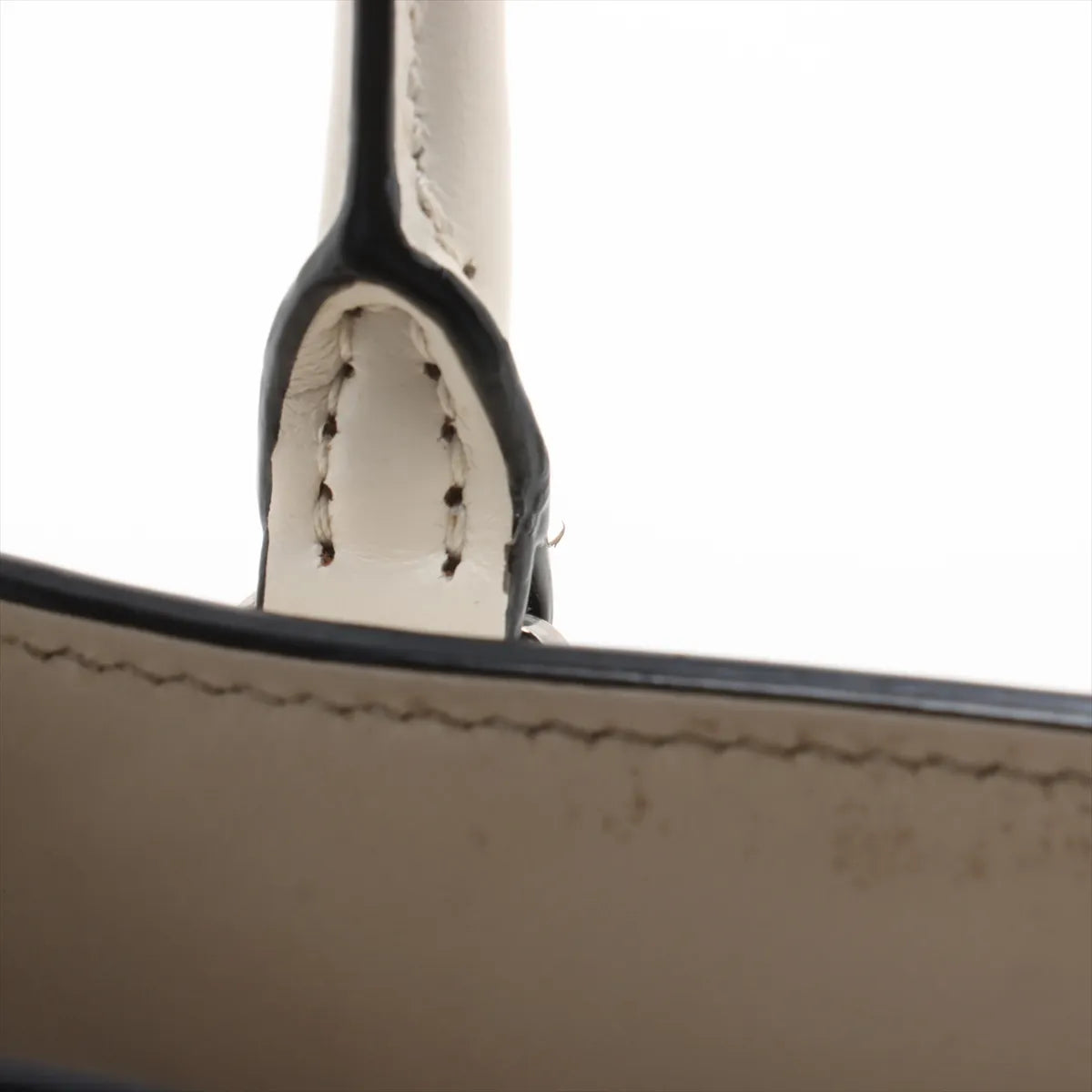 Prada Saffiano Leather Two-Way Handbag White