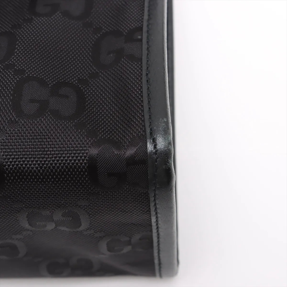 Gucci Off the Grid GG Nylon Leather Two-Way Tote Bag Black