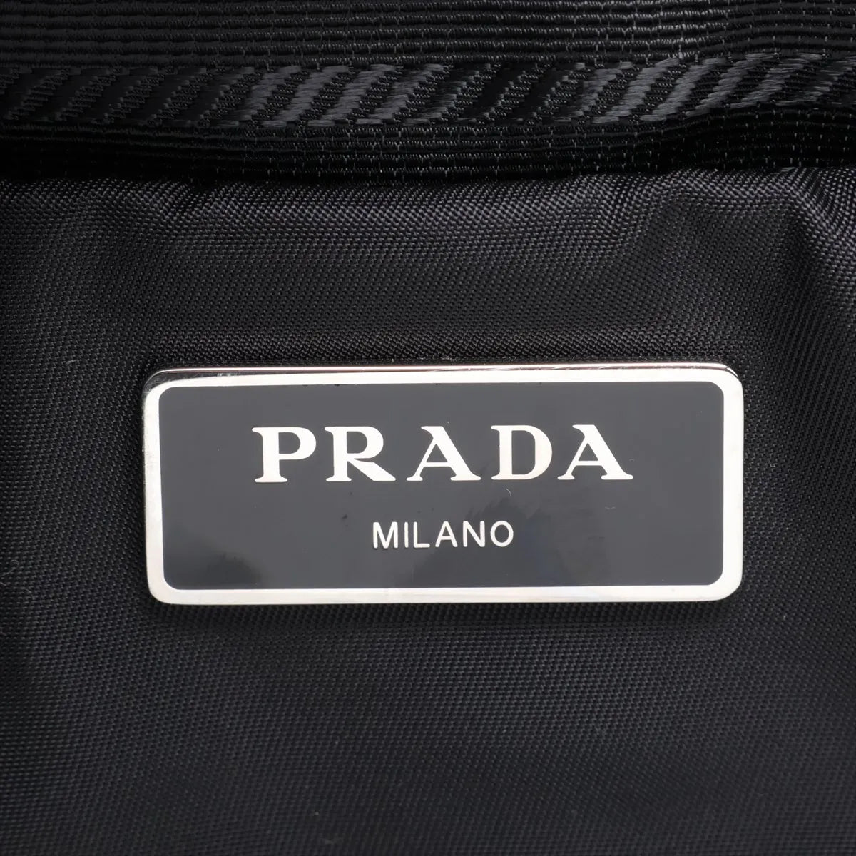 Prada Tessuto Quilted Nylon Leather Two-Way Tote Bag Black