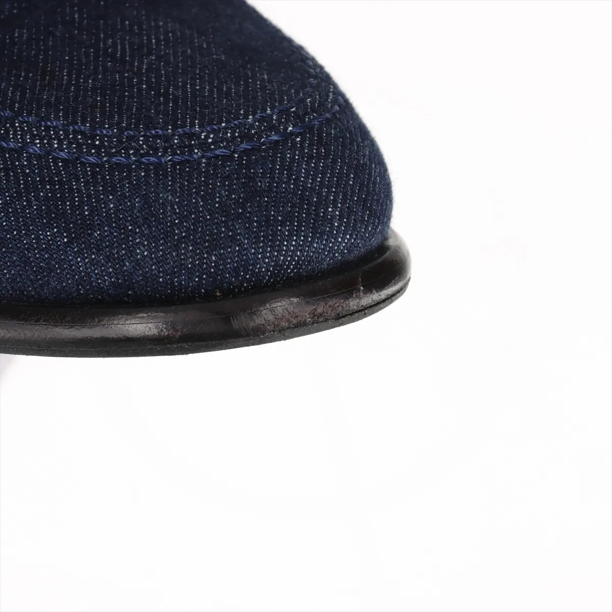Hermès Kelly Denim Leather Loafer Navy x Brown
