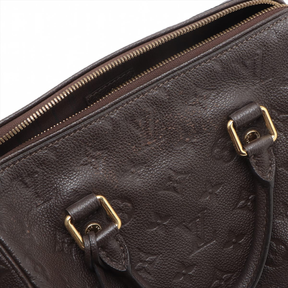 Louis Vuitton Monogram Empreinte Speedy 25 Terre Brown