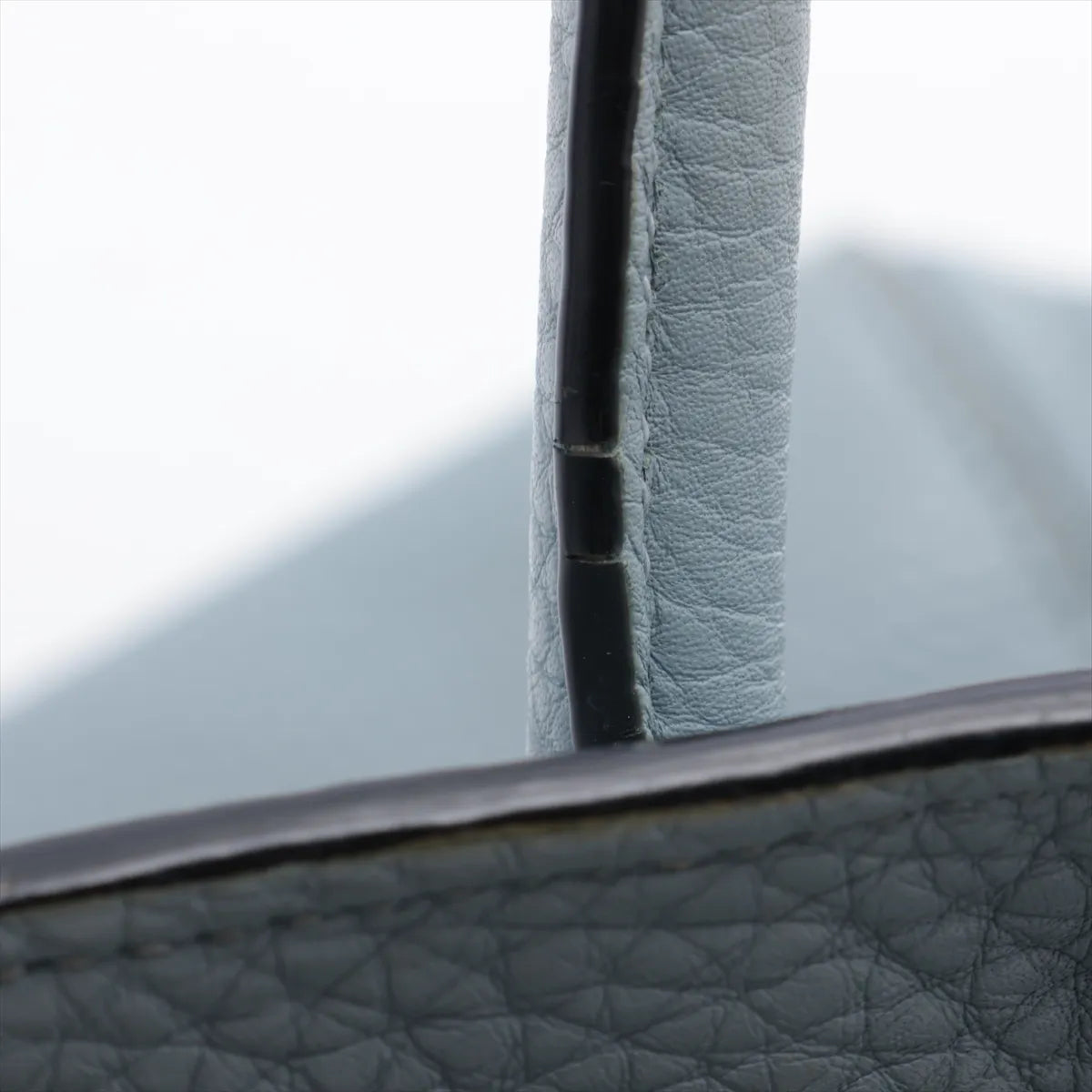 Prada Leather Tote Bag Blue