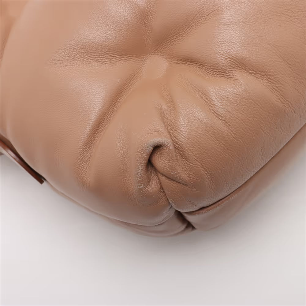 Maison Margiela Glam Slam Leather Shoulder Bag Beige