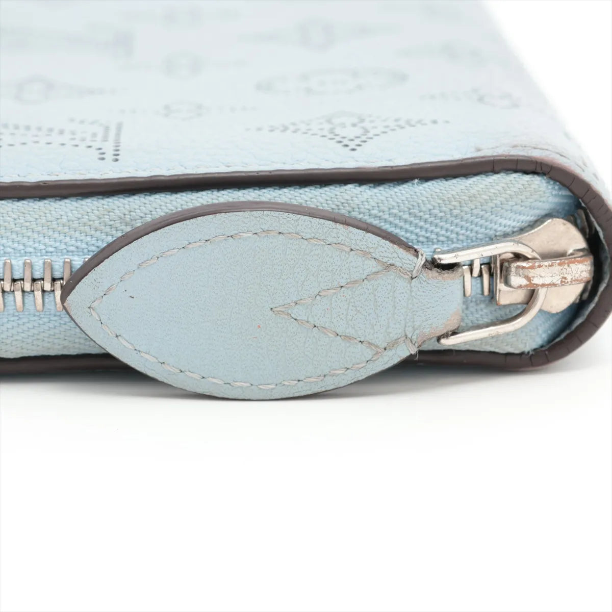 Louis Vuitton Monogram Mahina Zippy Wallet Blue