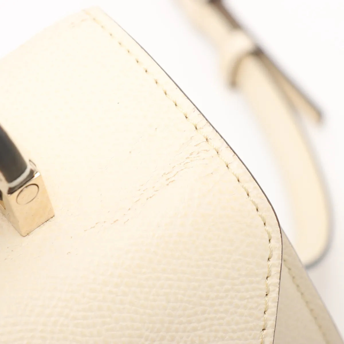 Valextra Medium Iside Leather Two-Way Handbag Beige