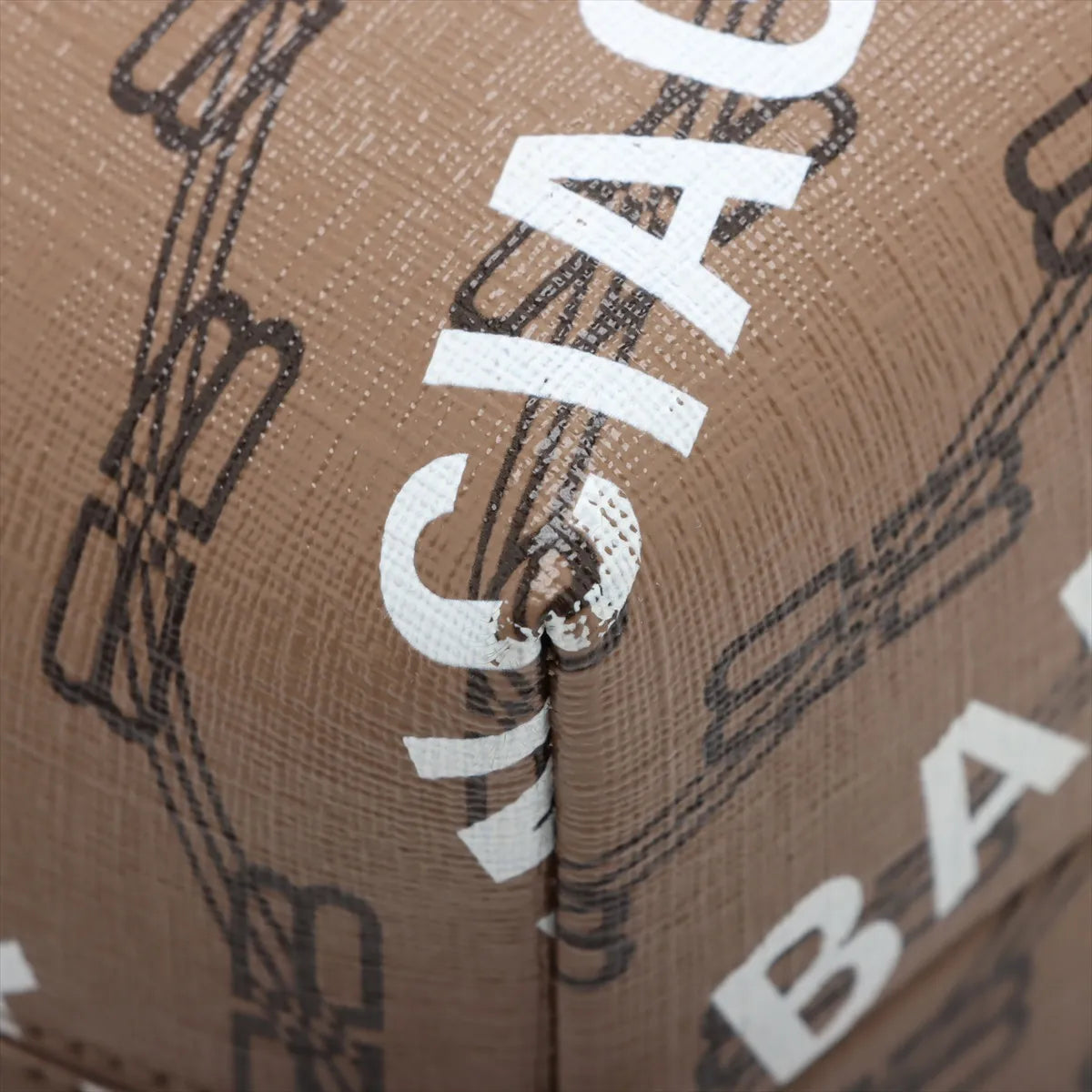 Balenciaga Signature Monogram Handbag Brown