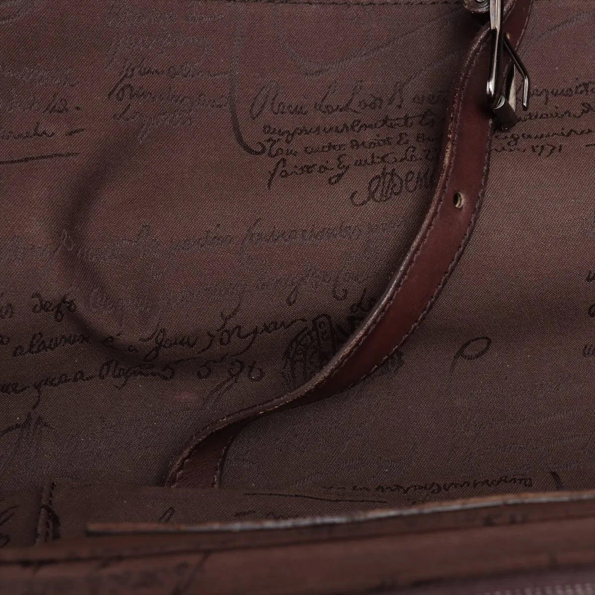 Berluti Formula 1000 Leather Suitcase Brown