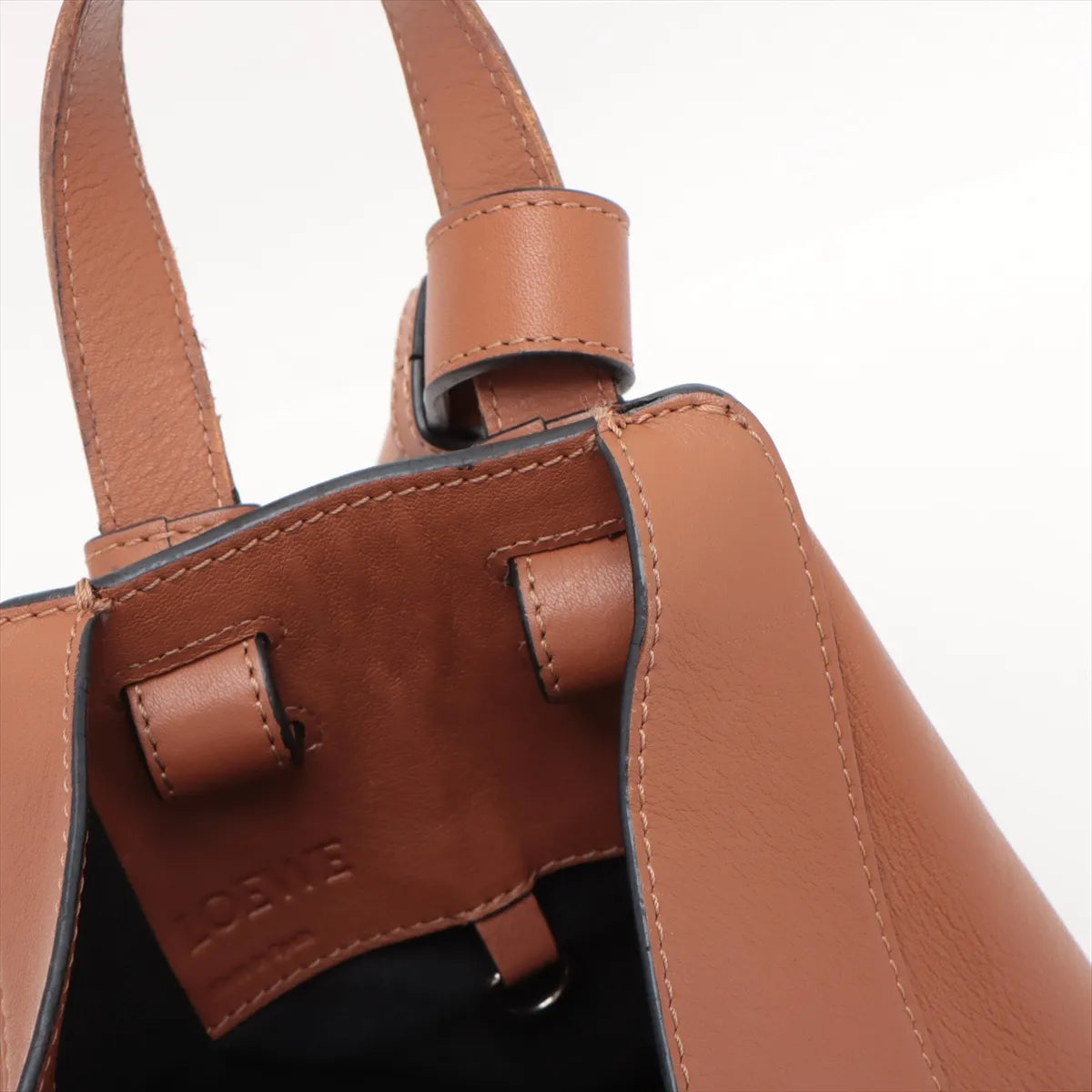 Loewe Hammock Small Leather Two-Way Shoulder Bag Brown