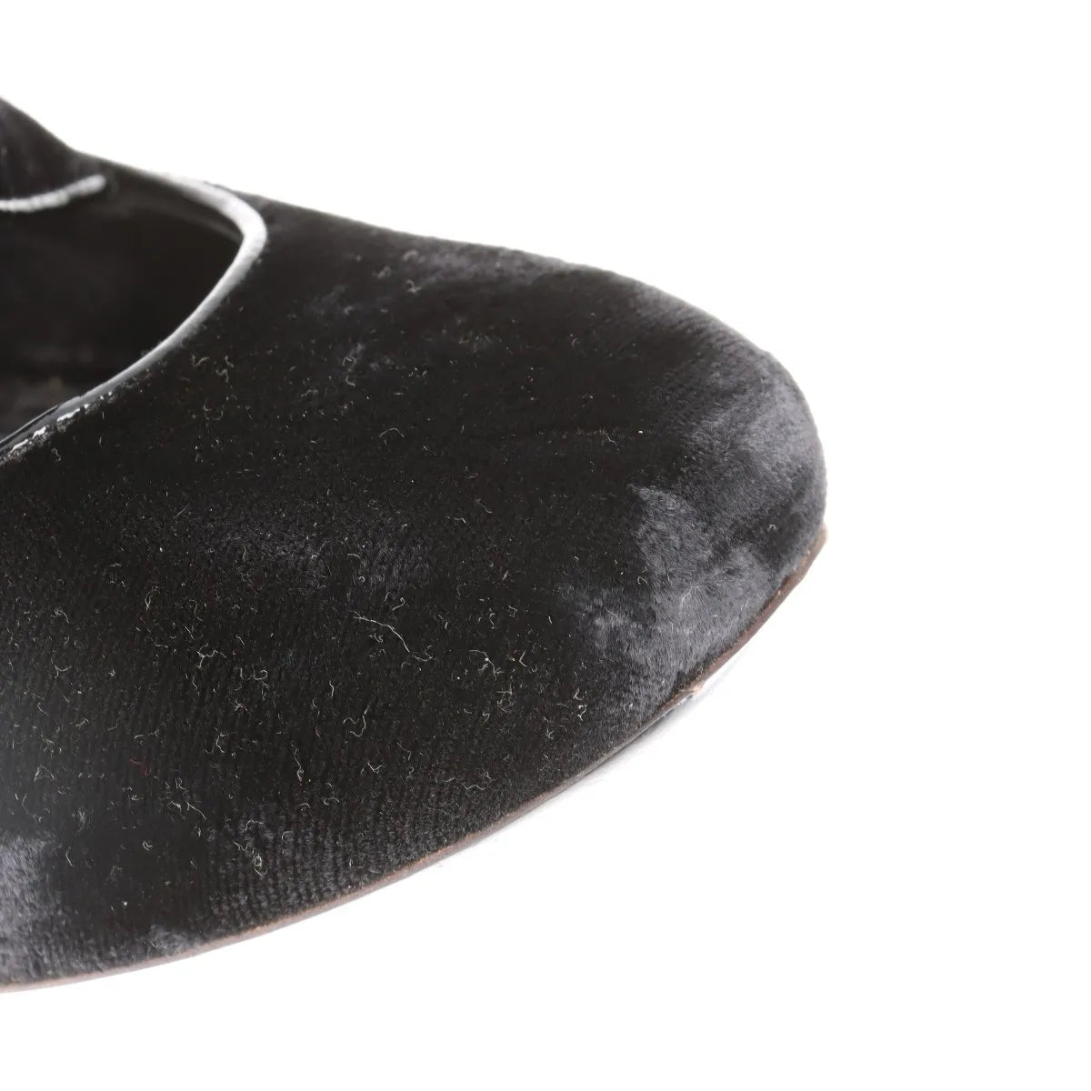 Louis Vuitton Veau Velours Strap Wedge Stud Pumps Black