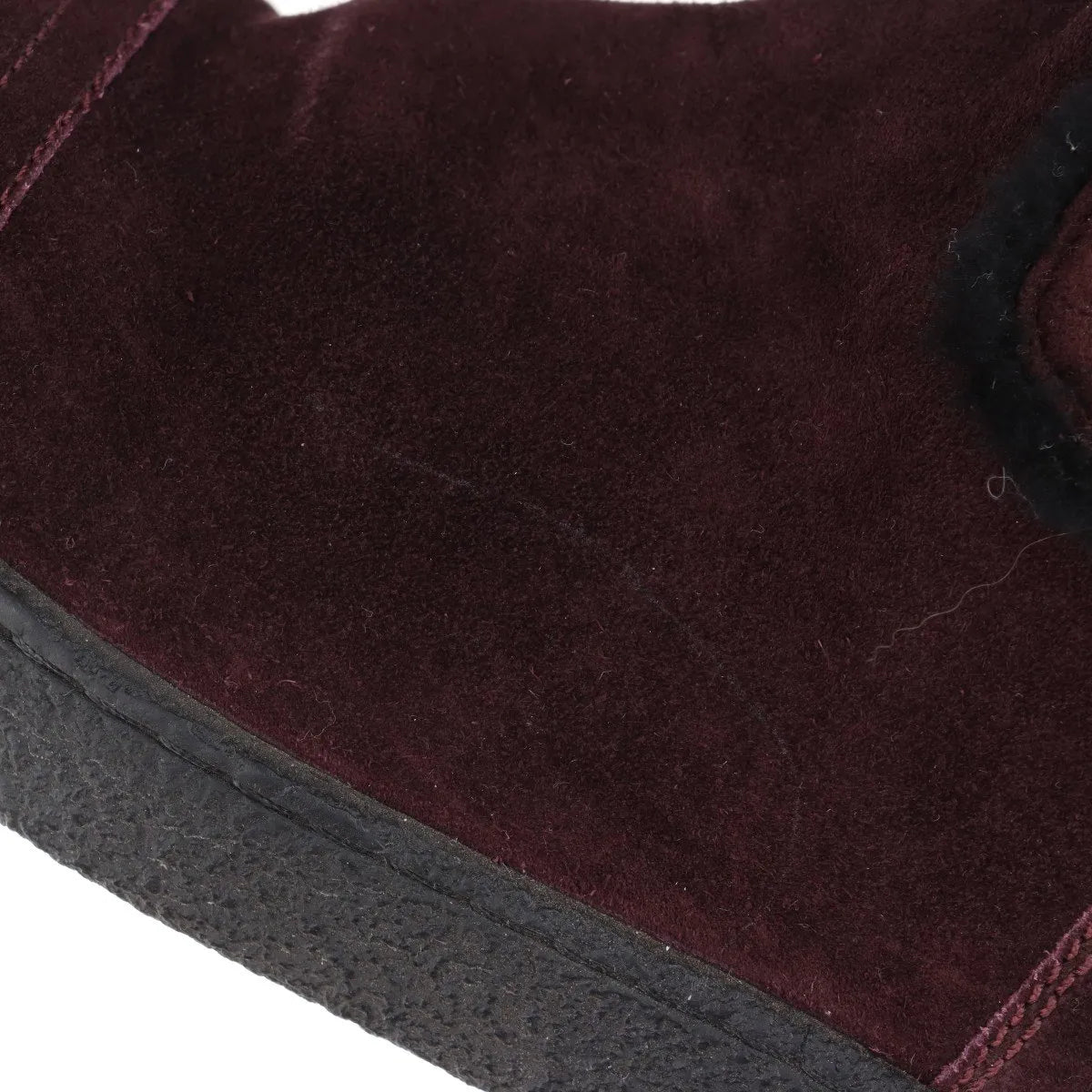 Chanel CC Logo Mouton Long Boots Bordeaux