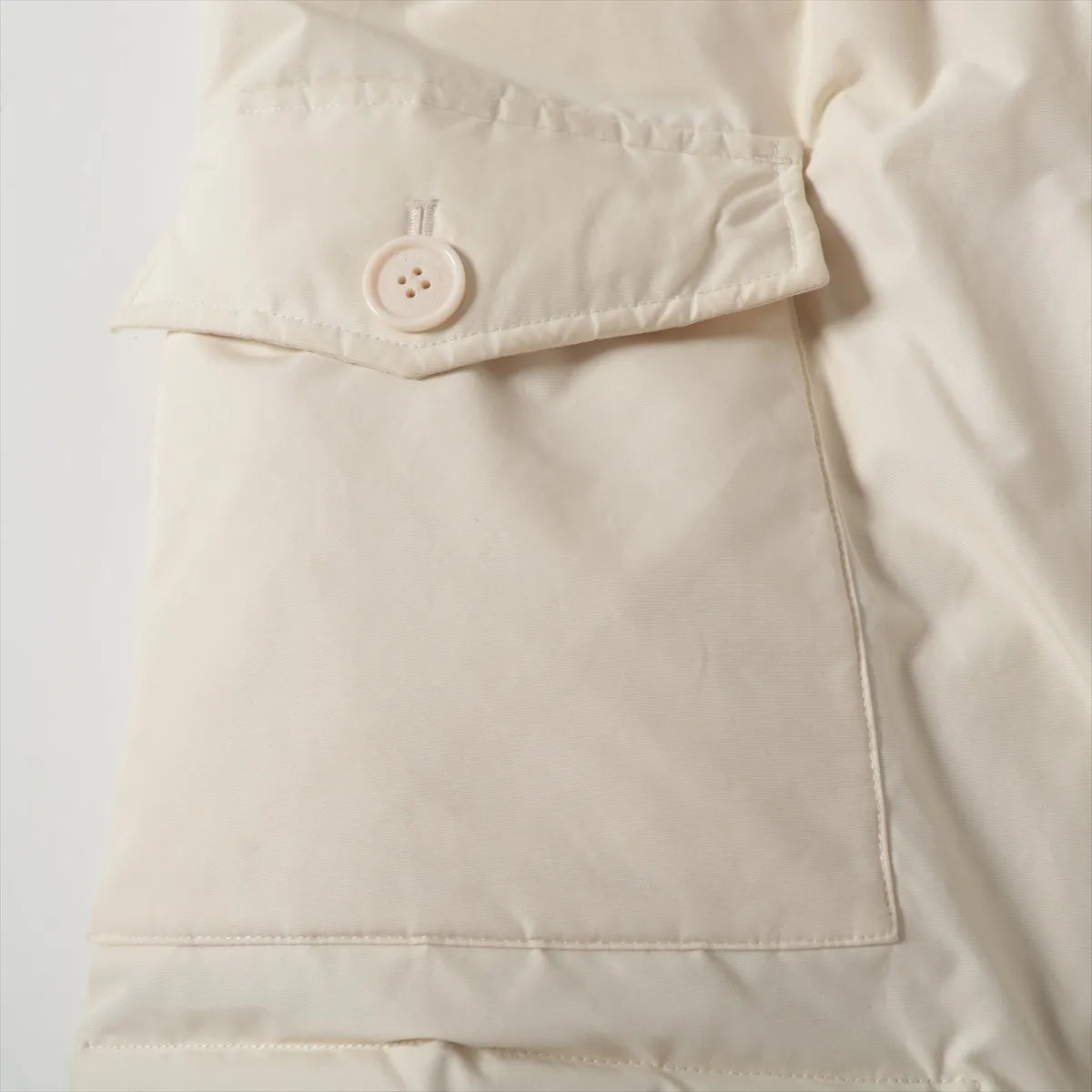 Woolrich Cotton Down Jacket Ivory