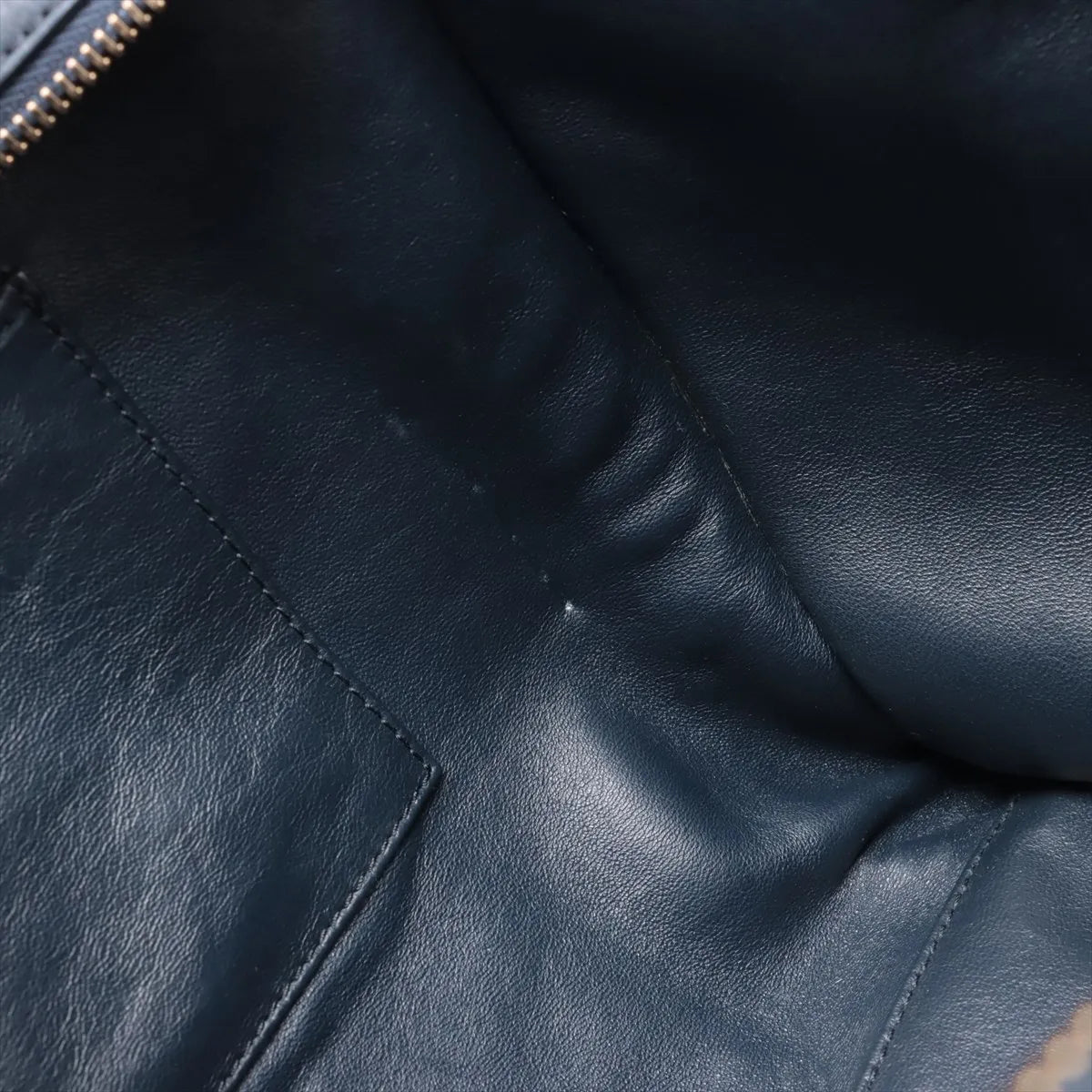 Celine Luggage Phantom Leather Handbag Navy Blue