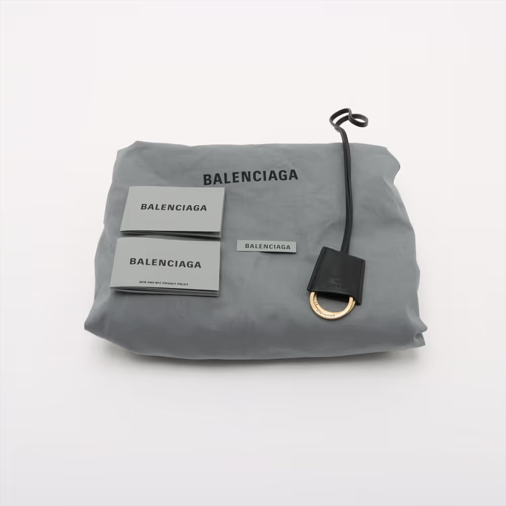 Balenciaga Bel Air Leather Shoulder Bag Black