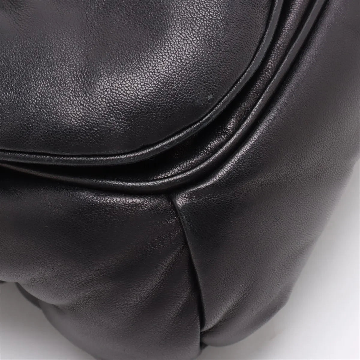 Maison Margiela Glam Slam Leather Chain Shoulder Bag Black