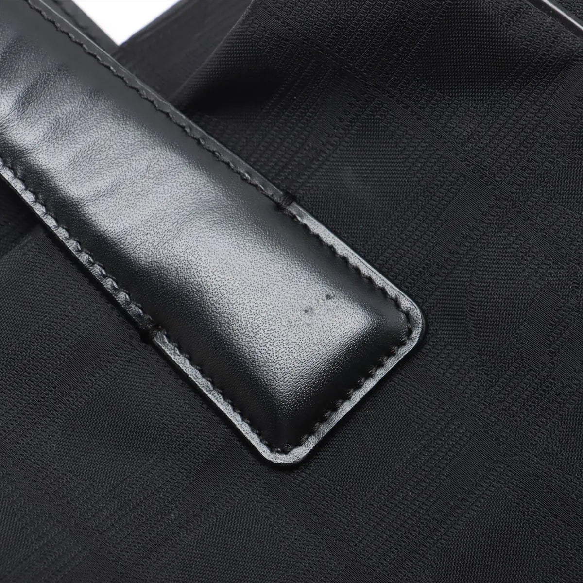 Chanel CC Logo New Travel Line Nylon Leather Tote Bag Black