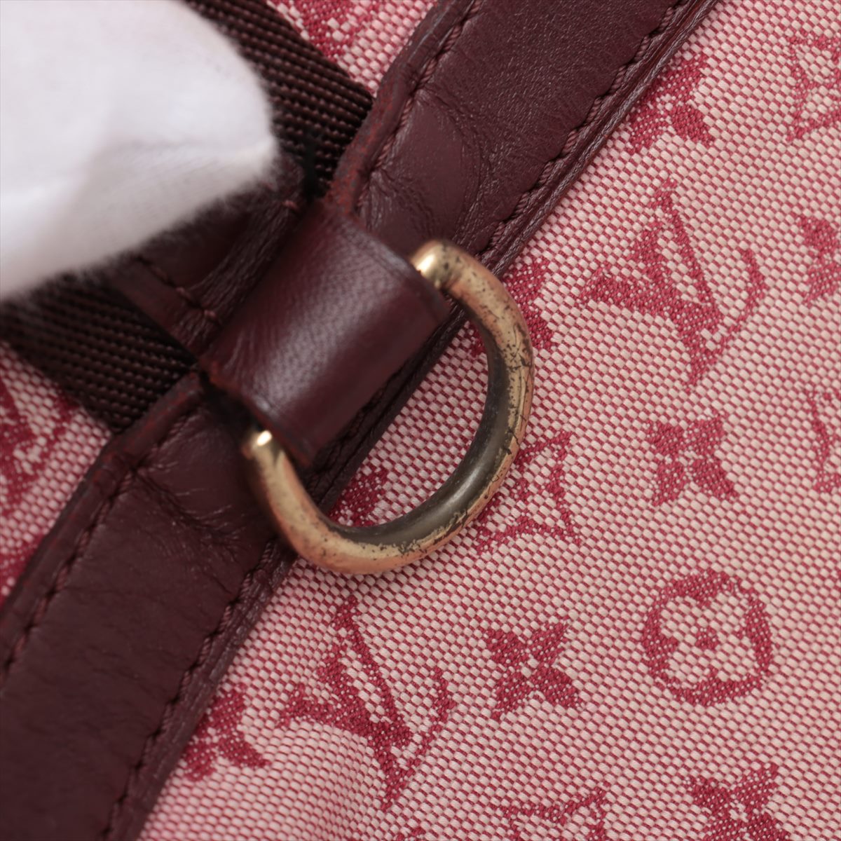 Louis Vuitton Monogram Mini Lin Josephine GM Red x Burgundy