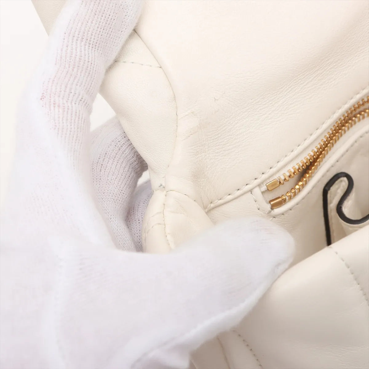 Gucci GG Milano Leather Two-Way Shoulder Bag White