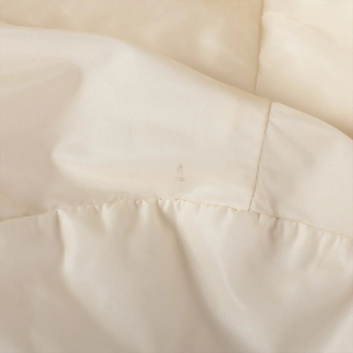 Moncler Ruffle Nylon Jacket Ivory