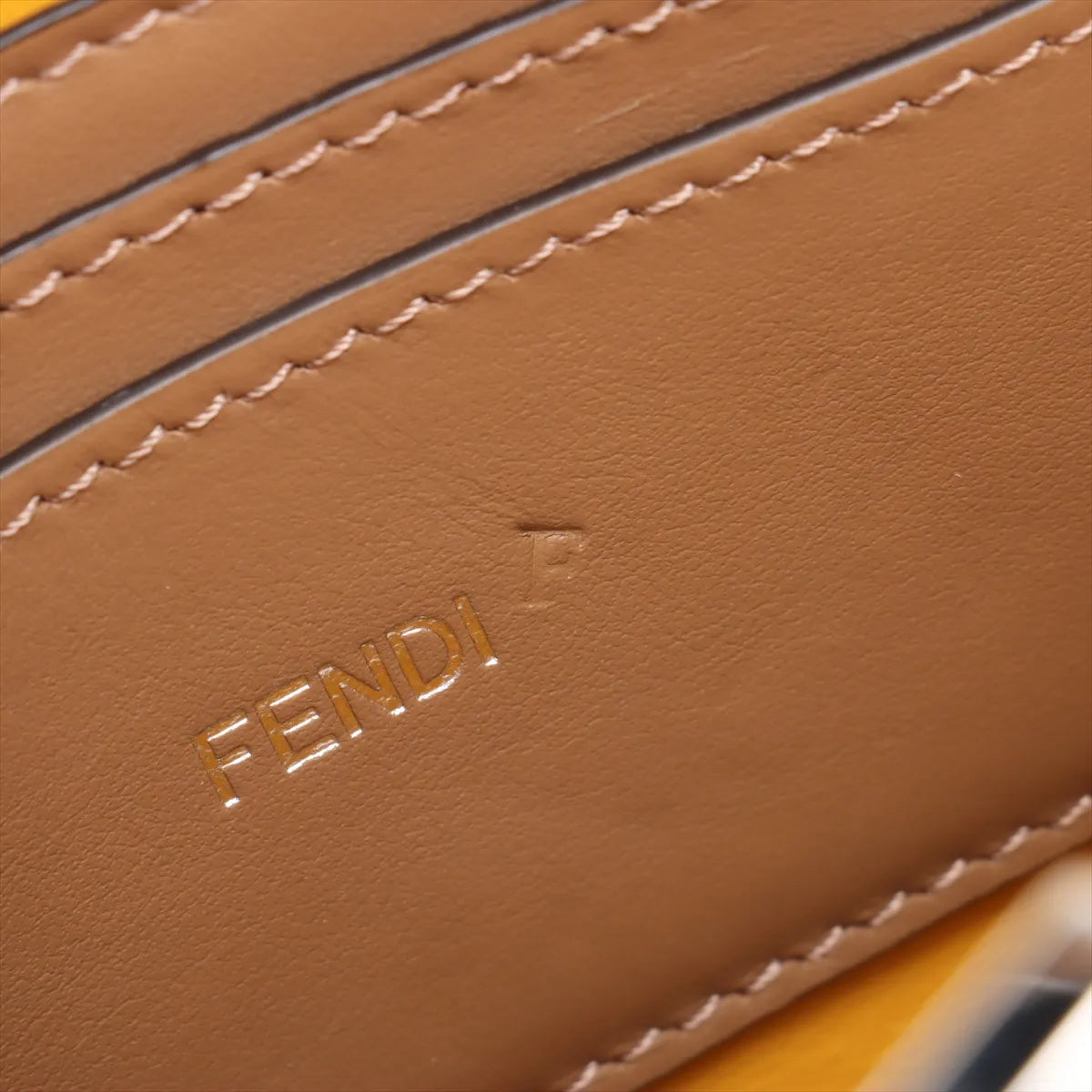 Fendi Peekaboo ISeeU Leather Two-Way Handbag Yellow