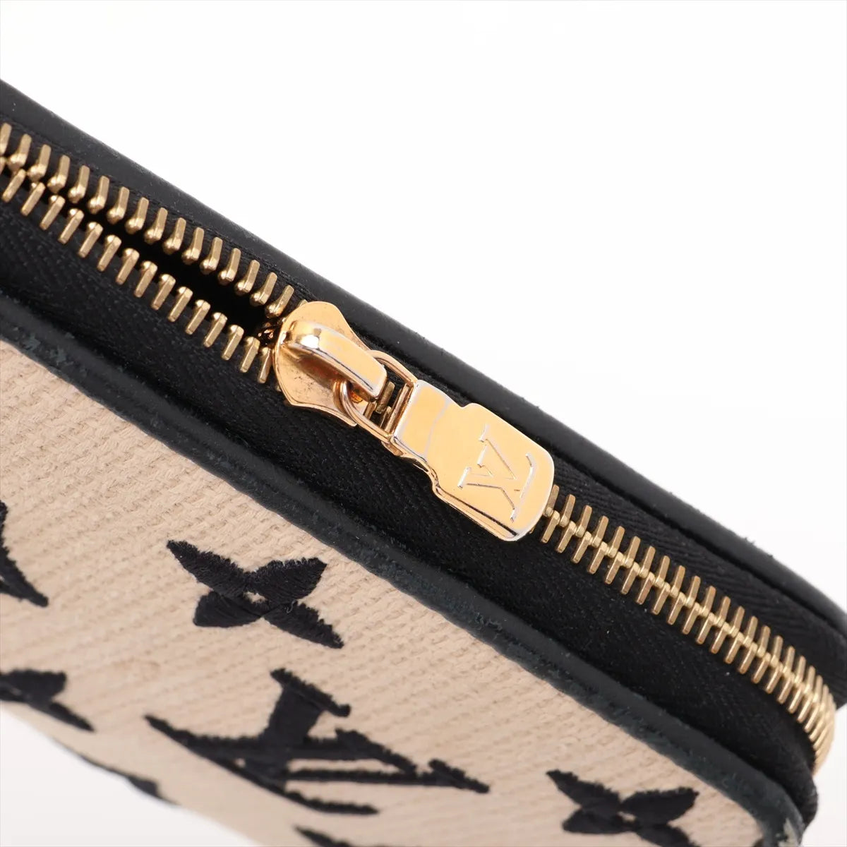 Louis Vuitton By The Pool Zippy Wallet Black x Beige